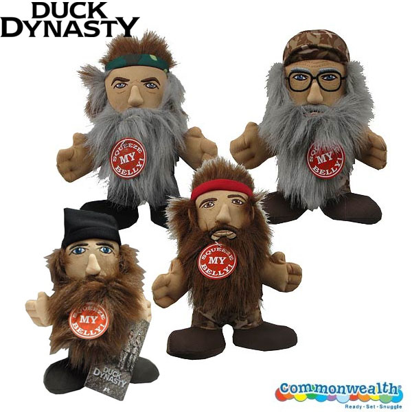 Commonwealth Duck Dynasty 8 Inch Plush with Sound Set of 4 Dolls